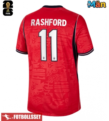 England Marcus Rashford #11 Bortatröja VM 2026 Kortärmad